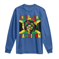 Proud To Be Jamaican Long Sleeve Shirt Jamaica Pride Flag Girl Sunglasses - Wonder Print Shop
