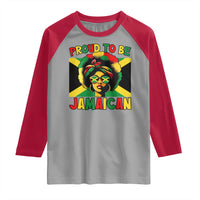 Proud To Be Jamaican Raglan Shirt Jamaica Pride Flag Girl Sunglasses - Wonder Print Shop