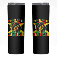 Proud To Be Jamaican Skinny Tumbler Jamaica Pride Flag Girl Sunglasses - Wonder Print Shop