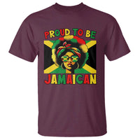 Proud To Be Jamaican T Shirt Jamaica Pride Flag Girl Sunglasses - Wonder Print Shop