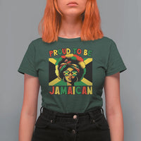 Proud To Be Jamaican T Shirt For Women Jamaica Pride Flag Girl Sunglasses - Wonder Print Shop