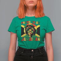 Proud To Be Jamaican T Shirt For Women Jamaica Pride Flag Girl Sunglasses - Wonder Print Shop