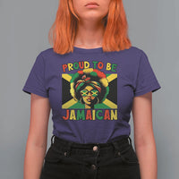 Proud To Be Jamaican T Shirt For Women Jamaica Pride Flag Girl Sunglasses - Wonder Print Shop