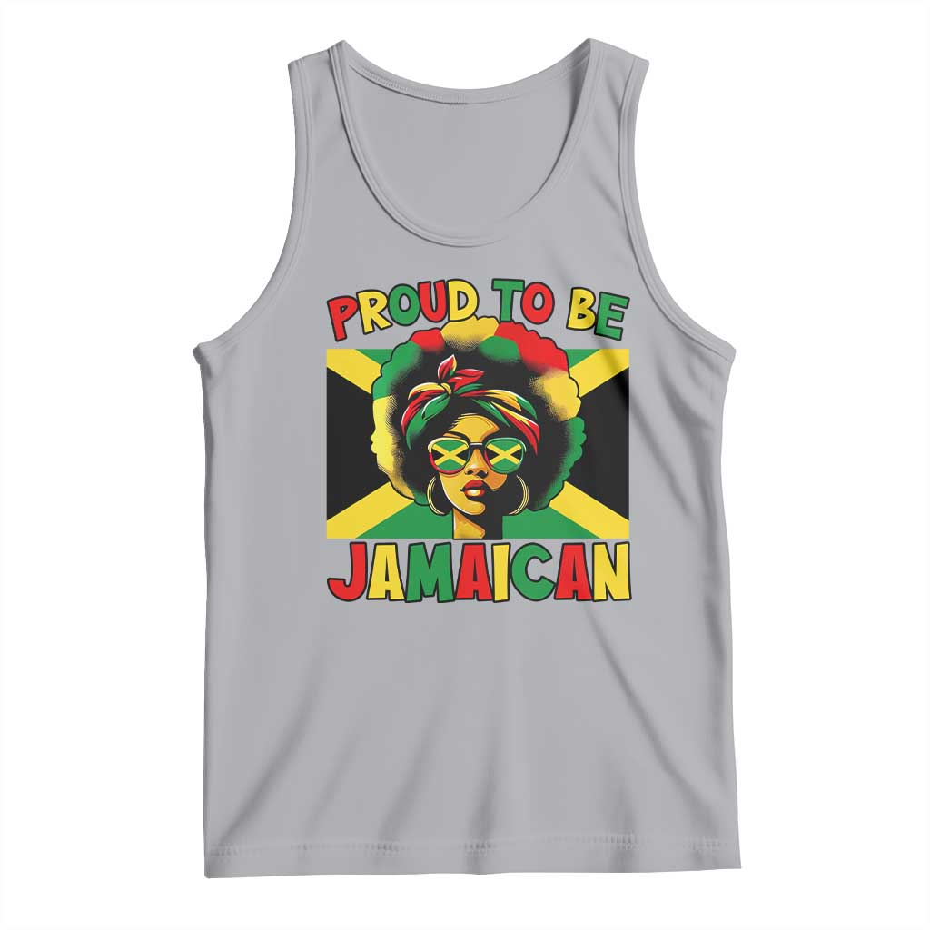 Proud To Be Jamaican Tank Top Jamaica Pride Flag Girl Sunglasses - Wonder Print Shop