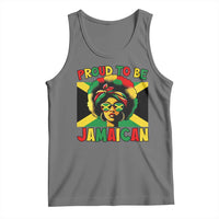 Proud To Be Jamaican Tank Top Jamaica Pride Flag Girl Sunglasses - Wonder Print Shop