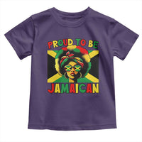 Proud To Be Jamaican Toddler T Shirt Jamaica Pride Flag Girl Sunglasses - Wonder Print Shop