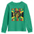 Proud To Be Jamaican Youth Sweatshirt Jamaica Pride Flag Girl Sunglasses - Wonder Print Shop