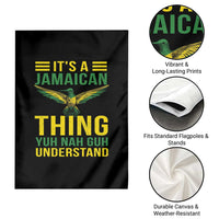 It's A Jamaican Thing Yuh Nah Guh Understand Garden Flag Jamaica Hummingbird - Wonder Print Shop