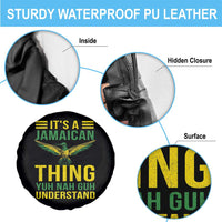 It's A Jamaican Thing Yuh Nah Guh Understand Spare Tire Cover Jamaica Hummingbird - Wonder Print Shop