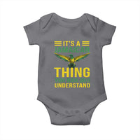 It's A Jamaican Thing Yuh Nah Guh Understand Baby Onesie Jamaica Hummingbird - Wonder Print Shop