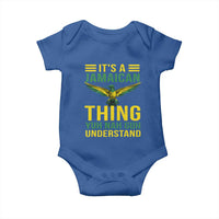 It's A Jamaican Thing Yuh Nah Guh Understand Baby Onesie Jamaica Hummingbird - Wonder Print Shop