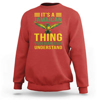 It's A Jamaican Thing Yuh Nah Guh Understand Sweatshirt Jamaica Hummingbird - Wonder Print Shop