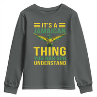 It's A Jamaican Thing Yuh Nah Guh Understand Youth Sweatshirt Jamaica Hummingbird - Wonder Print Shop