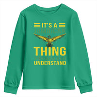 It's A Jamaican Thing Yuh Nah Guh Understand Youth Sweatshirt Jamaica Hummingbird - Wonder Print Shop