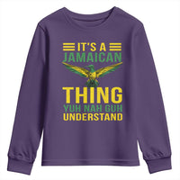 It's A Jamaican Thing Yuh Nah Guh Understand Youth Sweatshirt Jamaica Hummingbird - Wonder Print Shop