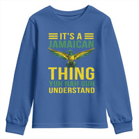 It's A Jamaican Thing Yuh Nah Guh Understand Youth Sweatshirt Jamaica Hummingbird - Wonder Print Shop