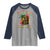 Reggae One Love Raglan Shirt Rasta Music Jamaican Pride Headphones Lion - Wonder Print Shop