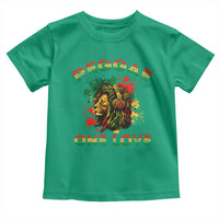 Reggae One Love Toddler T Shirt Rasta Music Jamaican Pride Headphones Lion - Wonder Print Shop