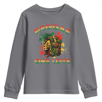 Reggae One Love Youth Sweatshirt Rasta Music Jamaican Pride Headphones Lion - Wonder Print Shop