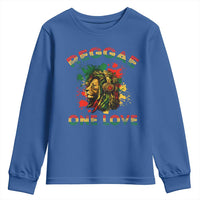 Reggae One Love Youth Sweatshirt Rasta Music Jamaican Pride Headphones Lion - Wonder Print Shop