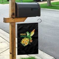 Proud Jamaican Garden Flag Jamaica Flag Hummingbird Hibiscus - Wonder Print Shop