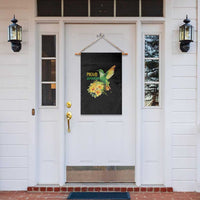 Proud Jamaican Garden Flag Jamaica Flag Hummingbird Hibiscus - Wonder Print Shop