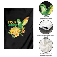 Proud Jamaican Garden Flag Jamaica Flag Hummingbird Hibiscus - Wonder Print Shop