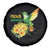 Proud Jamaican Spare Tire Cover Jamaica Flag Hummingbird Hibiscus - Wonder Print Shop