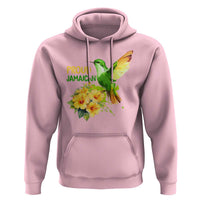 Proud Jamaican Hoodie Jamaica Flag Hummingbird Hibiscus - Wonder Print Shop