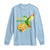 Proud Jamaican Long Sleeve Shirt Jamaica Flag Hummingbird Hibiscus - Wonder Print Shop