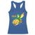 Proud Jamaican Racerback Tank Top Jamaica Flag Hummingbird Hibiscus - Wonder Print Shop