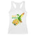 Proud Jamaican Racerback Tank Top Jamaica Flag Hummingbird Hibiscus - Wonder Print Shop