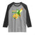 Proud Jamaican Raglan Shirt Jamaica Flag Hummingbird Hibiscus - Wonder Print Shop