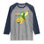 Proud Jamaican Raglan Shirt Jamaica Flag Hummingbird Hibiscus - Wonder Print Shop