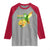 Proud Jamaican Raglan Shirt Jamaica Flag Hummingbird Hibiscus - Wonder Print Shop