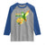 Proud Jamaican Raglan Shirt Jamaica Flag Hummingbird Hibiscus - Wonder Print Shop
