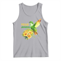 Proud Jamaican Tank Top Jamaica Flag Hummingbird Hibiscus - Wonder Print Shop