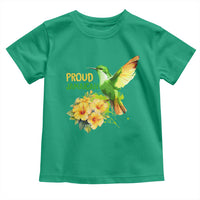 Proud Jamaican Toddler T Shirt Jamaica Flag Hummingbird Hibiscus - Wonder Print Shop