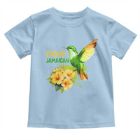 Proud Jamaican Toddler T Shirt Jamaica Flag Hummingbird Hibiscus - Wonder Print Shop