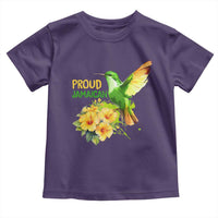 Proud Jamaican Toddler T Shirt Jamaica Flag Hummingbird Hibiscus - Wonder Print Shop