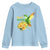 Proud Jamaican Youth Sweatshirt Jamaica Flag Hummingbird Hibiscus - Wonder Print Shop