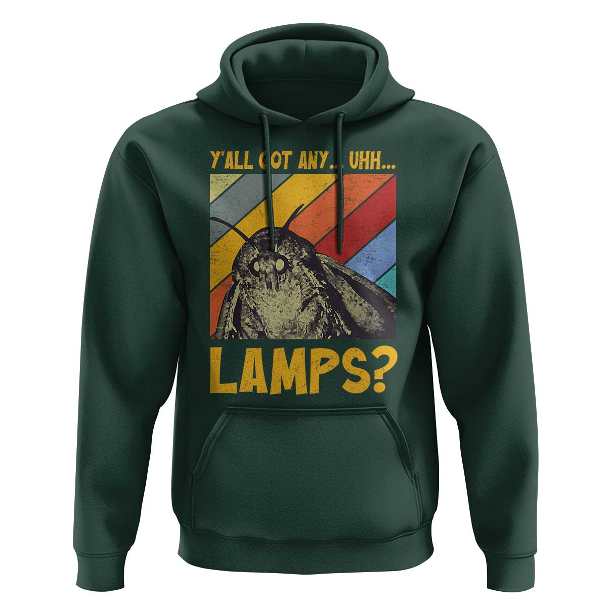 Funny Moth Hoodie Y'all Got Any Lamps Insect Meme - Wonder Print Shop