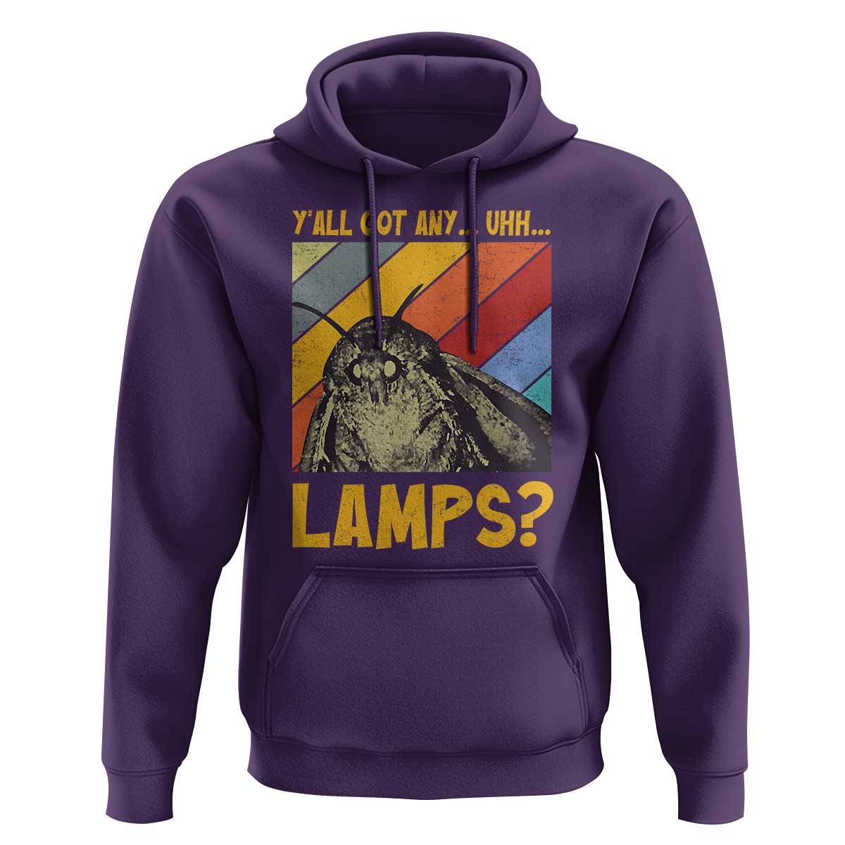 Funny Moth Hoodie Y'all Got Any Lamps Insect Meme - Wonder Print Shop