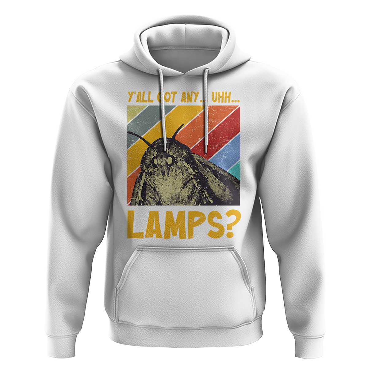 Funny Moth Hoodie Y'all Got Any Lamps Insect Meme - Wonder Print Shop