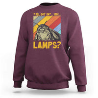 Funny Moth Sweatshirt Y'all Got Any Lamps Insect Meme - Wonder Print Shop
