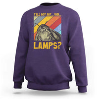 Funny Moth Sweatshirt Y'all Got Any Lamps Insect Meme - Wonder Print Shop