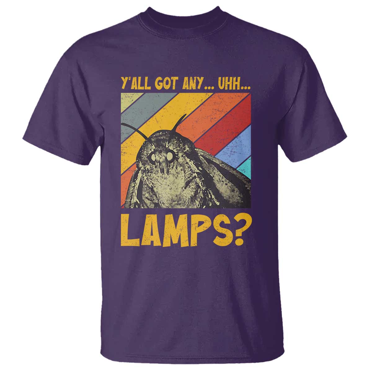 Funny Moth T Shirt Y'all Got Any Lamps Insect Meme - Wonder Print Shop