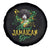 Proud Jamaican Gyal Spare Tire Cover Afro Black Girls Jamaica Flag - Wonder Print Shop