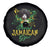 Proud Jamaican Gyal Spare Tire Cover Afro Black Girls Jamaica Flag - Wonder Print Shop