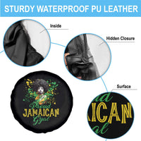 Proud Jamaican Gyal Spare Tire Cover Afro Black Girls Jamaica Flag - Wonder Print Shop
